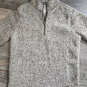 Weatherproof Men's Zip-Up Sherpa Sweater - Gray